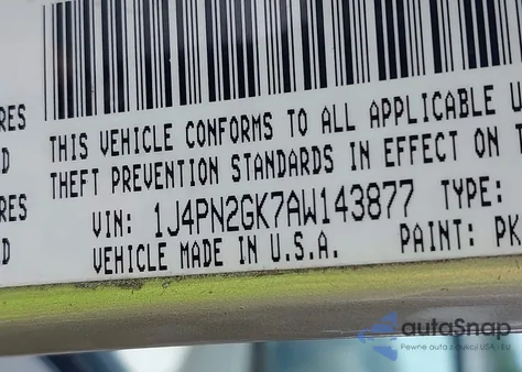 2010 Jeep Liberty Sport from USA, damaged, VIN 1J4PN2GK7AW143877